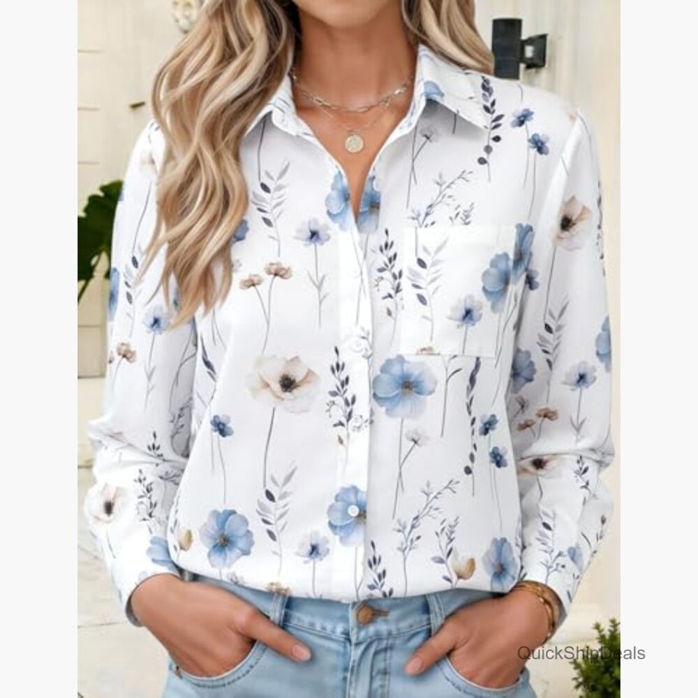 Wrinkle-Resistant Button Down Shirt With Pockets,… - image 2